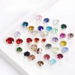 Round Glass Sew-on Claw Rhinestones in Steel Settings for Garments & Accessories main image
