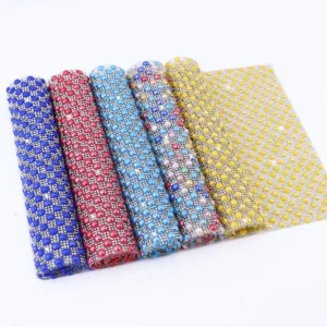 Ceramic pearl rhinestone sheet with glass rhinestones for shoes bags and garments