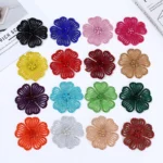 Camellia rhinestone patch color options for fashion decoration projects