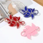 3D flower rhinestone patch applique for bags shoes and garments