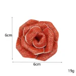 6x6cm rose rhinestone patch size reference for accessory decoration