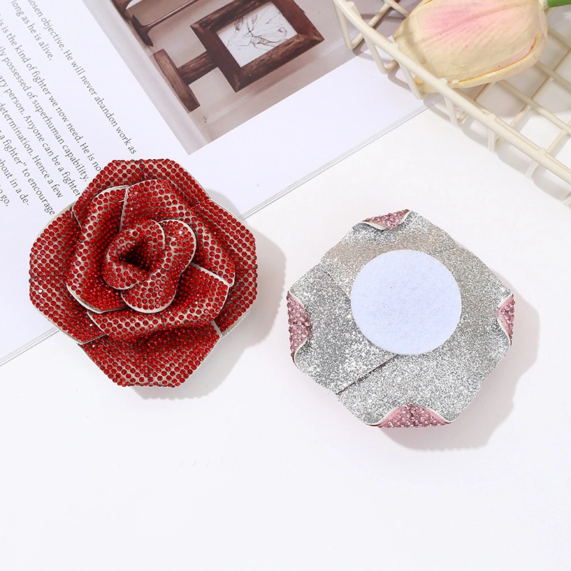 3D rose rhinestone patch applique for bags shoes and garments