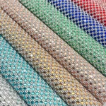 Glass rhinestone mesh sheet color display for fashion decoration projects