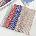 4mm glass rhinestone mesh sheet for garments shoes and accessories