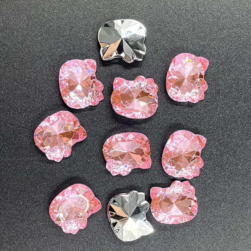 Cat Face Bow Acrylic Point Back Rhinestones for DIY Accessories gallery image 1 Cat Face Bow Acrylic Point Back Rhinestones for DIY Accessories gallery image 1