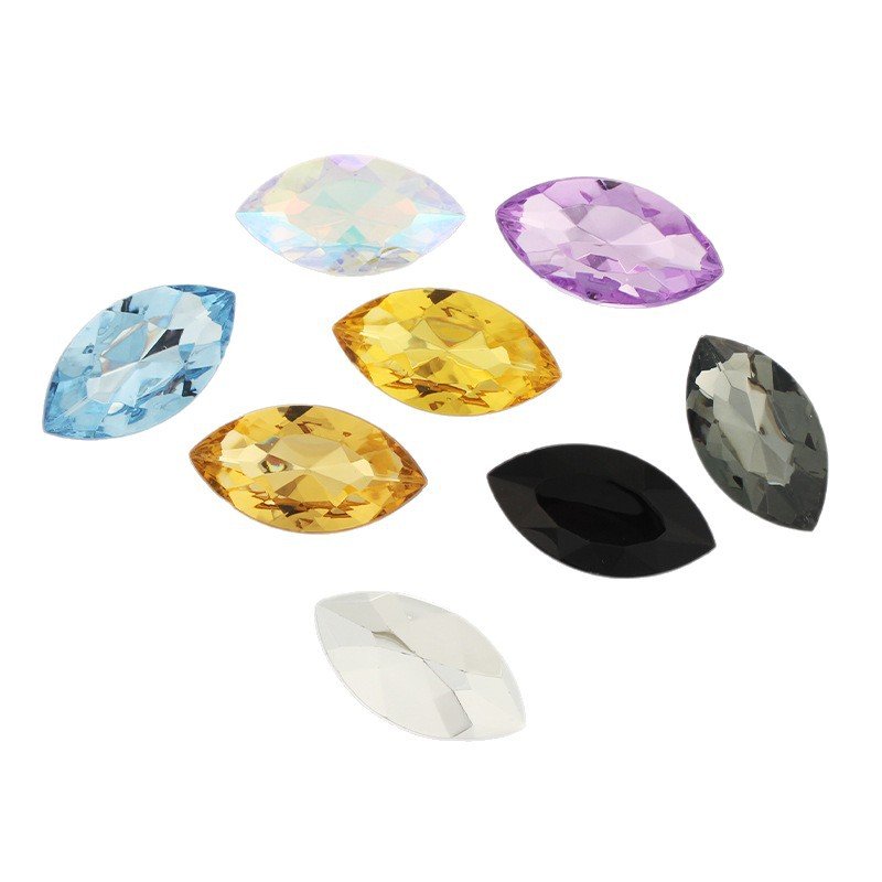 Marquise Acrylic Point Back Sewing Stones for Garment & Hair Accessory Embellishment gallery image 2