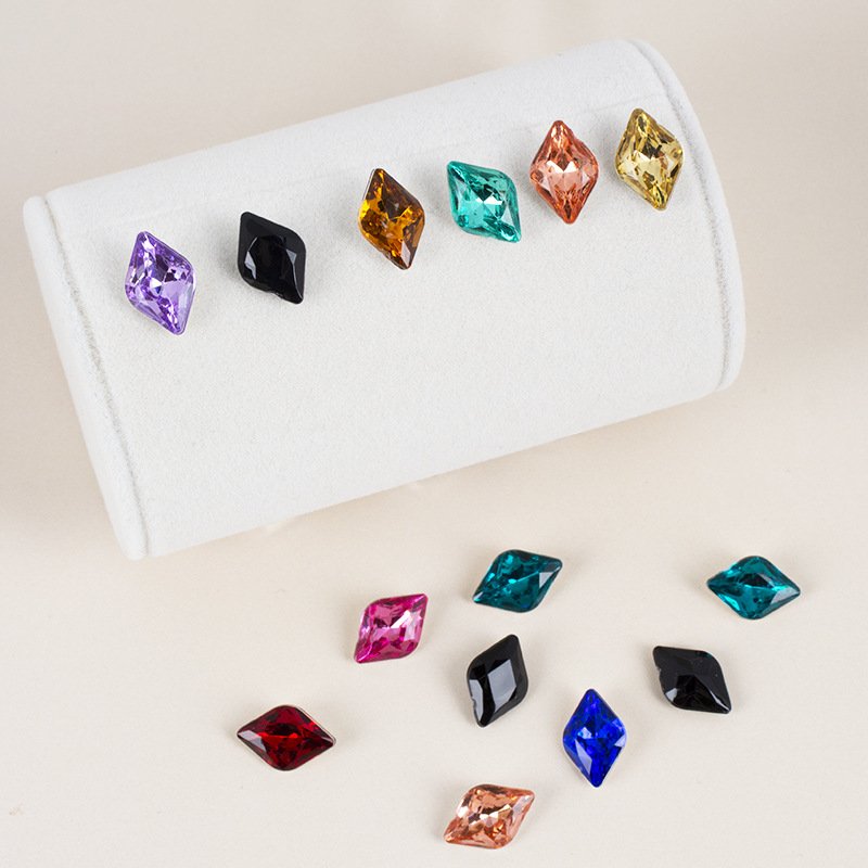 Mini Rhombus Acrylic Point Back Nail Art Gems for Mixed Color Craft Embellishment gallery image 2 Mini Rhombus Acrylic Point Back Nail Art Gems for Mixed Colors Craft Embellishment gallery image 2