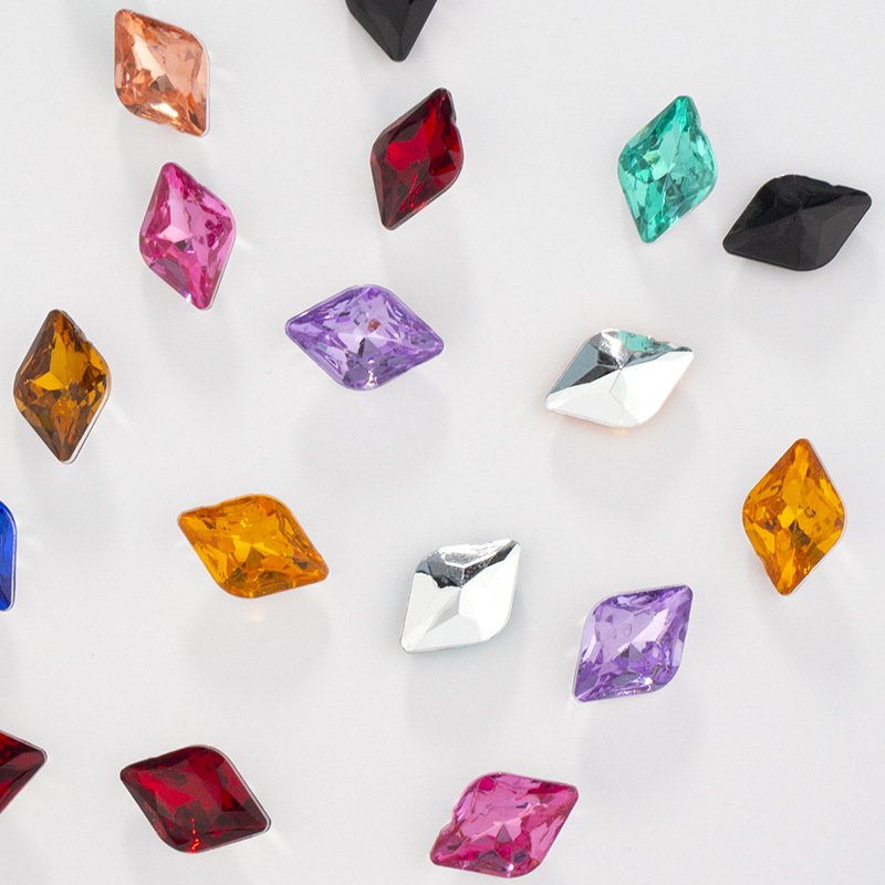 Mini Rhombus Acrylic Point Back Nail Art Gems for Mixed Color Craft Embellishment gallery image 3 Mini Rhombus Acrylic Point Back Nail Art Gems for Mixed Colors Craft Embellishment gallery image 3