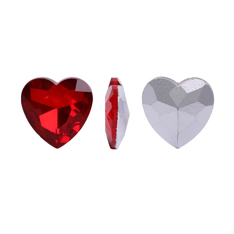 Heart Glass Point Back Rhinestones for Nail Art, Phone Cases & Fashion Accessories gallery image 3 Heart Glass Point Back Rhinestones for Nail Art, Phone Cases & Fashion Accessories gallery image 3