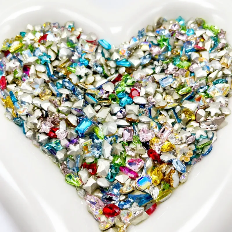 Mixed Shape Glass Point Back Rhinestones for Nail Art & Craft Decoration gallery image 2 Mixed Shape Glass Point Back Rhinestones for Nail Art & Craft Decoration gallery image 2