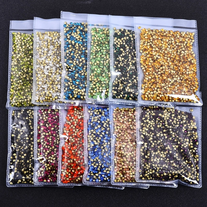 Round Glass Point Back Rhinestones for Phone Cases & DIY Decoration main image Round Glass Point Back Rhinestones for Phone Cases & DIY Decoration main image