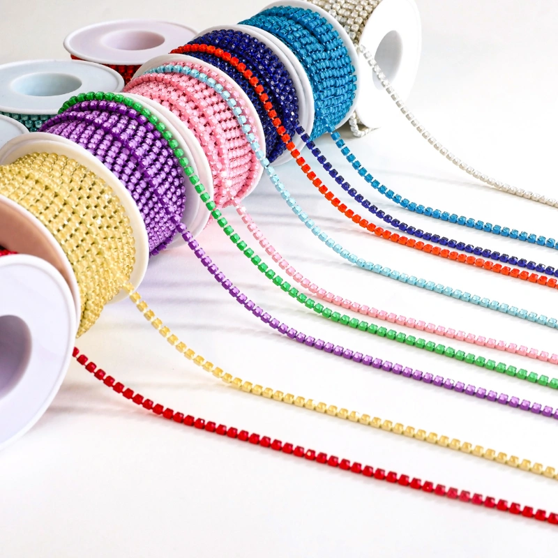 Mocha Rhinestone Chain Trim for Garments, Bags & Accessories gallery image 3
