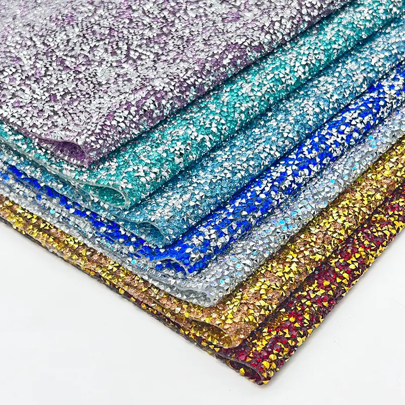 Colorful resin rhinestone sheet rolls for garment and accessory decoration