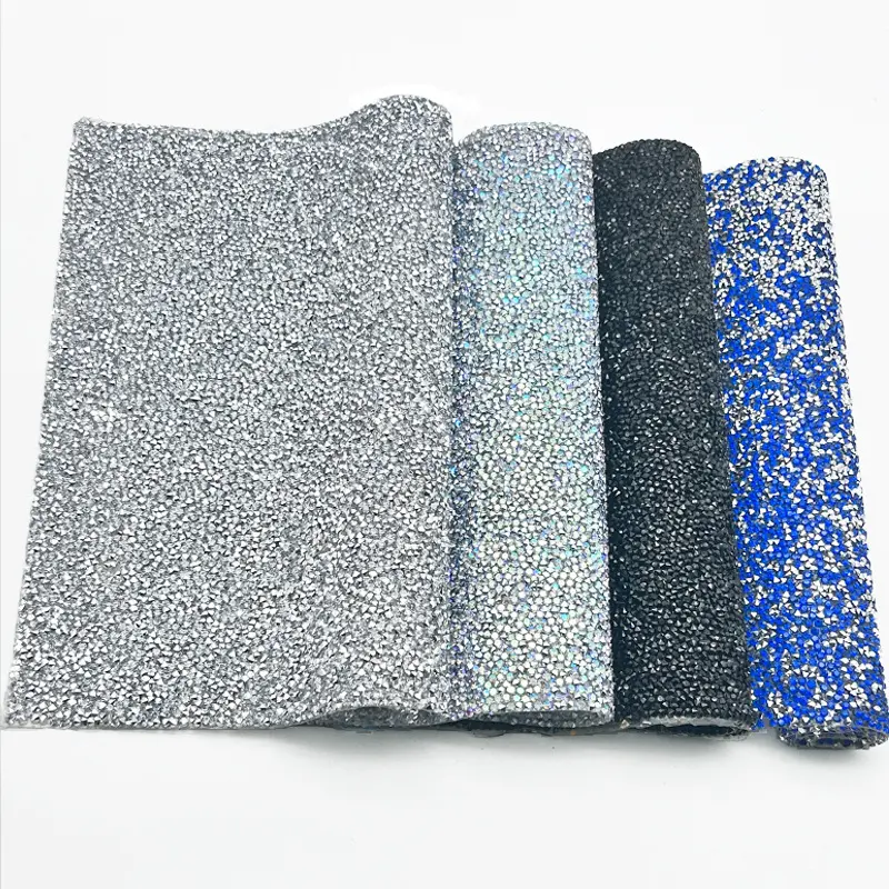Rolled resin rhinestone sheets for DIY decoration and craft projects